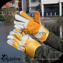 SRSAFETY Vollkorn Porzellan Handschuhe Leder mit verstärkten Palmen Handschuhe